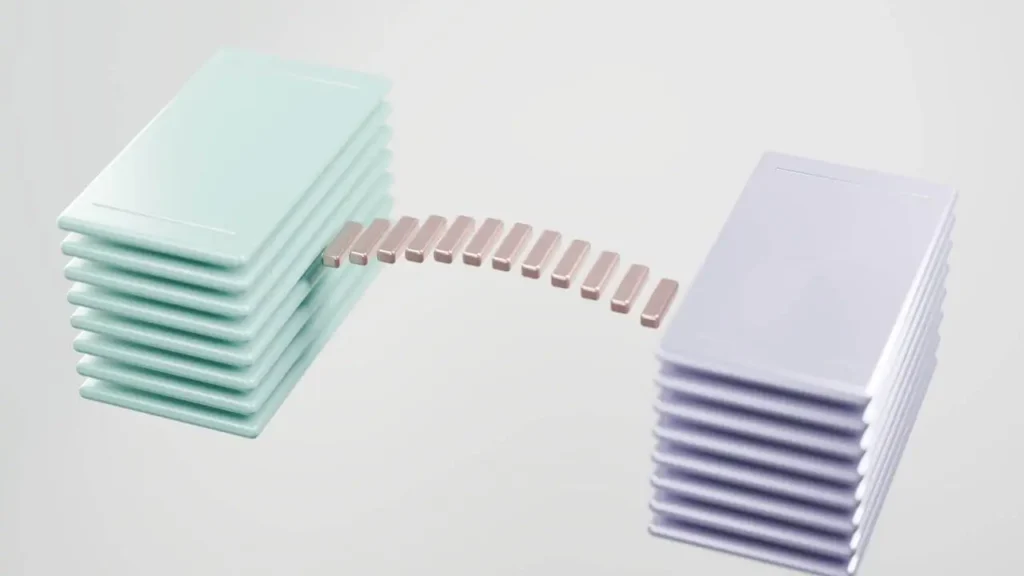 Two modular block stacks connected by a bridge illustrating which machine learning resources you should use